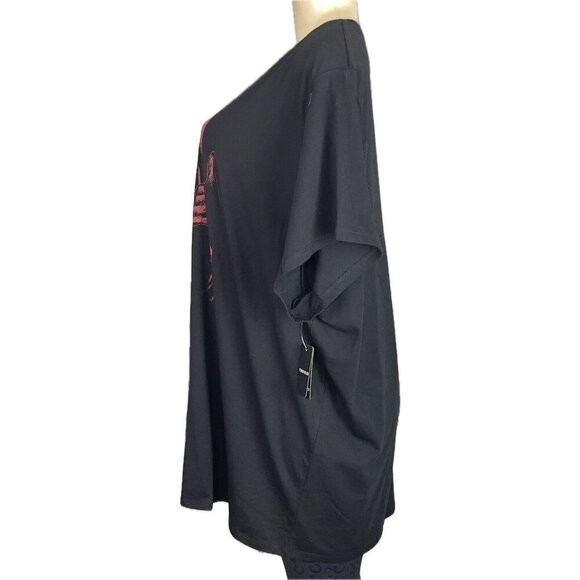 Ghostface +4 Black Scream Film Ghostface Graphic Crew Neckline Short Sleeve Tee - Picture 5 of 6